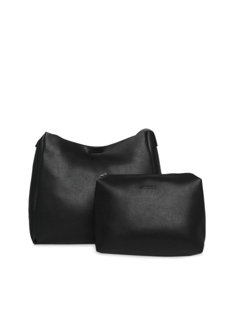 

20Dresses Black Oversized Structured Sling Bag
