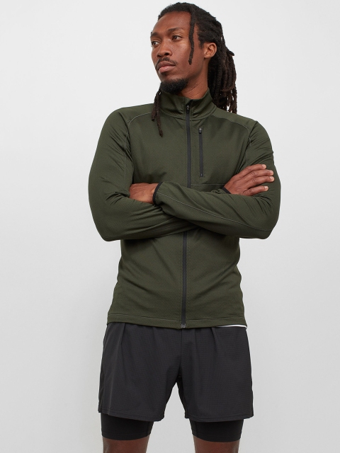 

H&M Men Black Double-layered Running Shorts