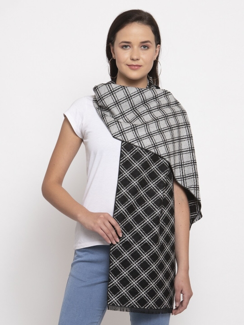 

Calvadoss Women Black & Black Printed Muffler
