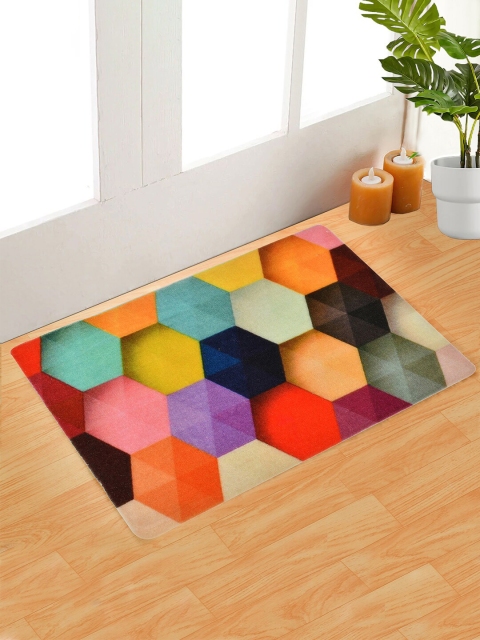 

Florida Multicoloured Printed Anti-Skid Doormat, Multi