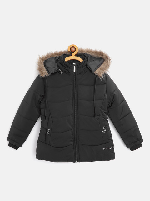 

Fort Collins Girls Black Hooded Parka Jacket
