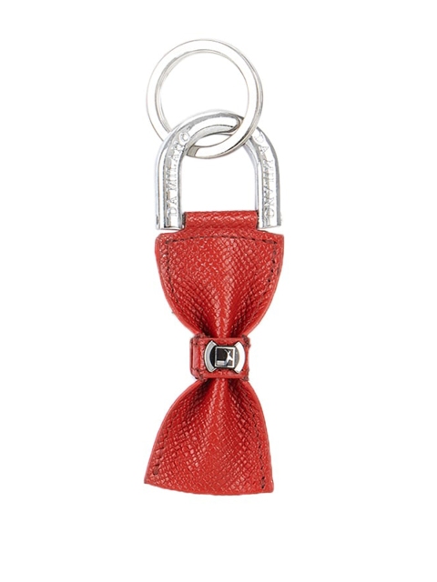 

Da Milano Unisex Red Textured Keychain