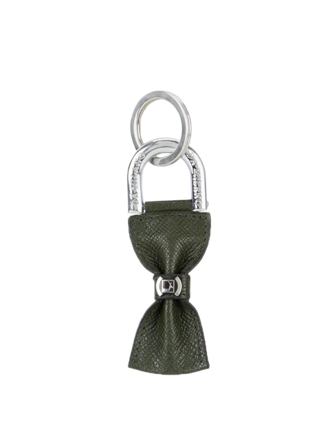 

Da Milano Unisex Green Textured Keychain