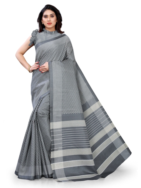 

MIRCHI FASHION Turquoise Blue Saree
