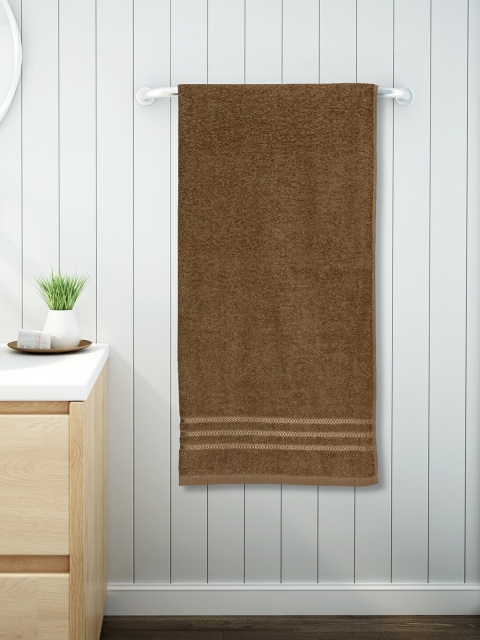 

Welspun Brown Solid 380 GSM Pure Cotton Quick-Dry Bath Towel