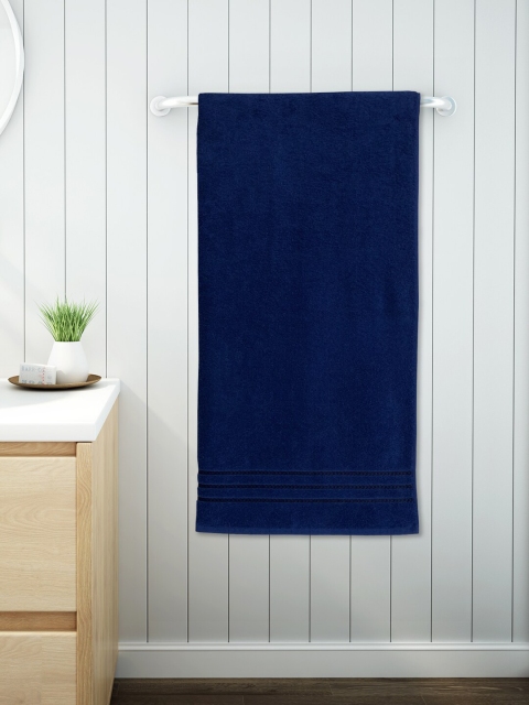 

Welspun Navy Blue Solid 380 GSM Pure Cotton Quick-Dry Bath Towel