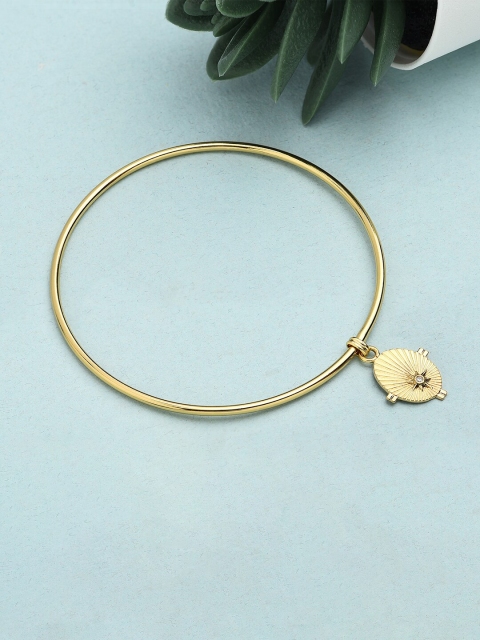 

Accessorize Women Gold-Toned Brass Gold-Plated Bangle-Style Bracelet