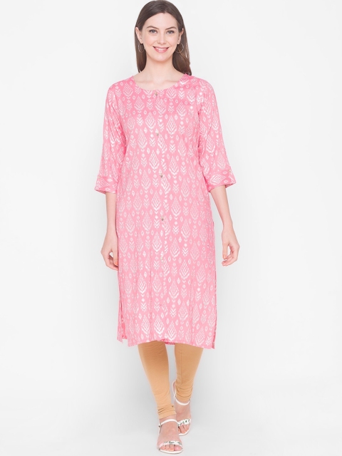 

ZOLA Women Pink Ethnic Motifs Kurta