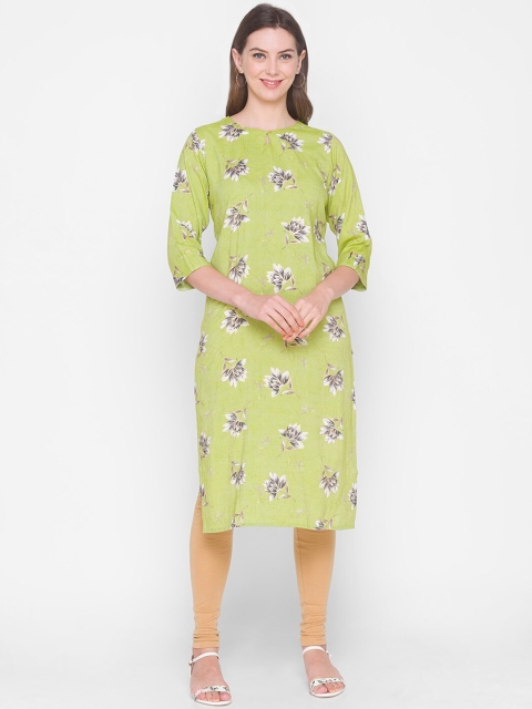 

ZOLA Women Green Floral Printed Kurta