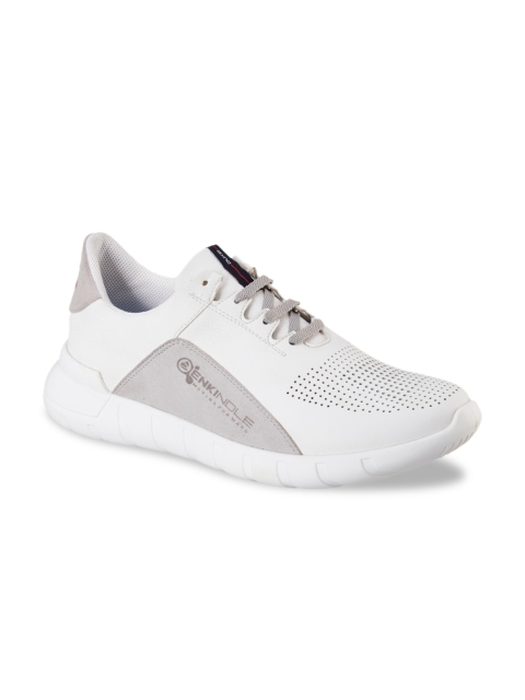 

Duke Men White PU Sneakers