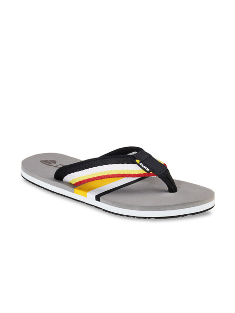 

Duke Men Grey & White Thong Flip-Flops