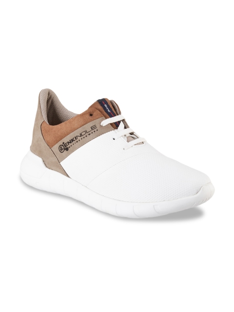 

Duke Men White Printed PU Sneakers