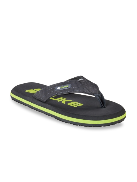 

Duke Men Grey & Green Printed Thong Flip-Flops