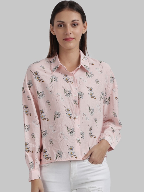 

Parx Women Pink Floral Printed Casual Shirt