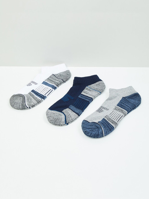 

max Men Multi Pack of 3 Ankle-Length Socks