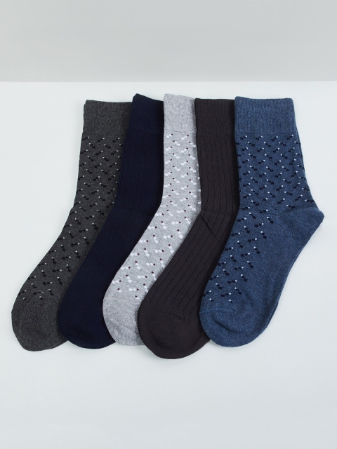 

max Men Multi Pack of 5 Calf-Length Socks