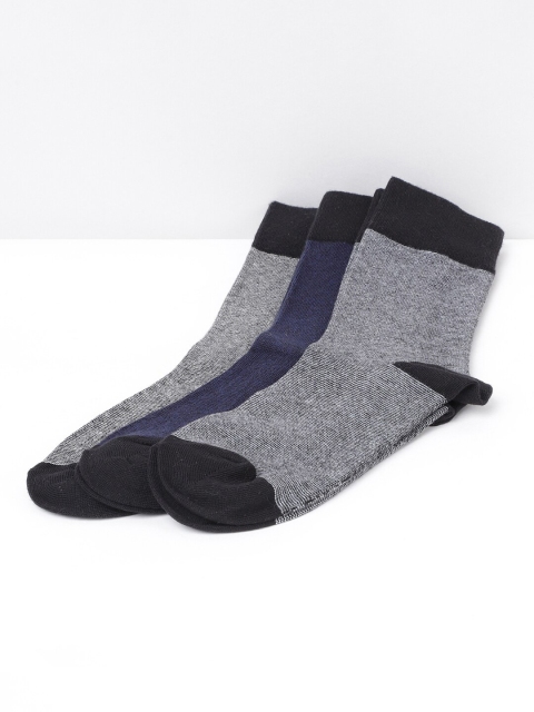 

max Men Multi Pack of 3 Calf- Length Socks