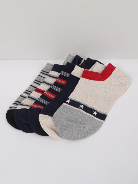 

max Men Multi Pack of 5 Ankle- Length Socks