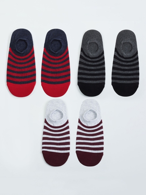 

max Men Pack of 3 Assorted Shoe Liners, Multi