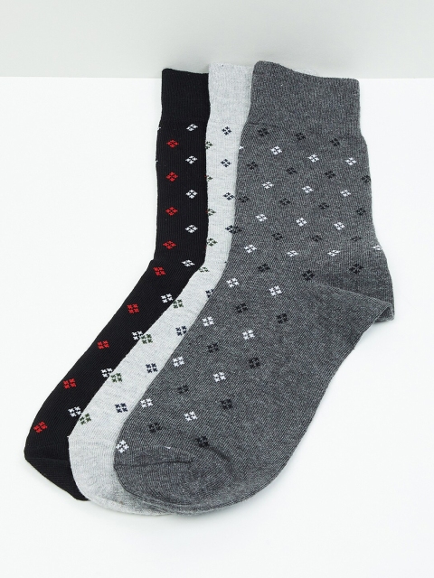 

max Men Multi Pack of 3 Calf- Length Socks