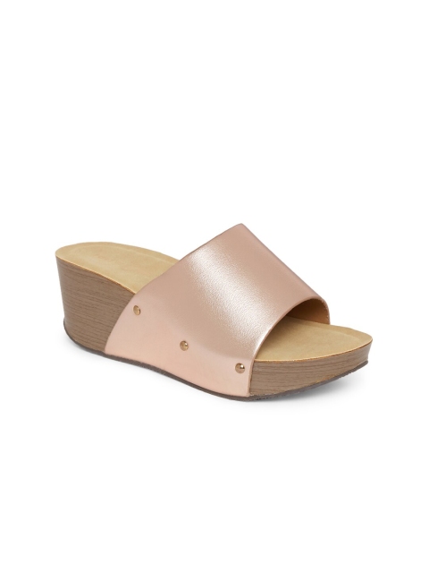 

Forever Glam by Pantaloons Women Rose Gold Comfort Sandals
