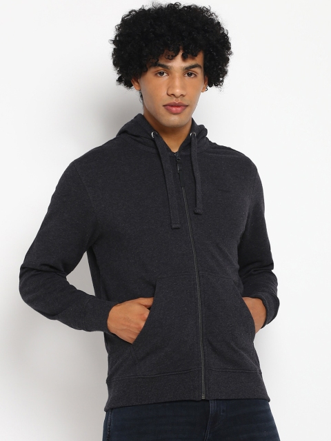 

Wrangler Men Grey Hooded Sweatshirt