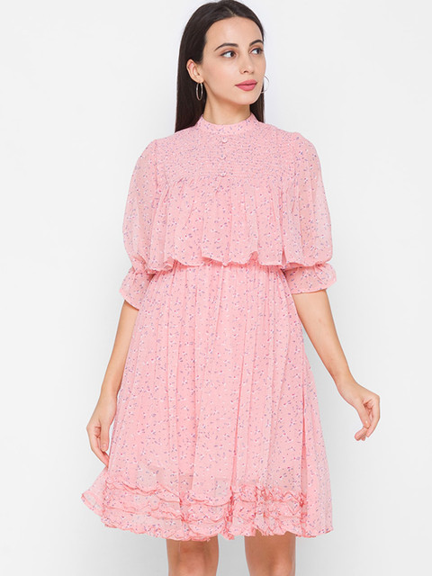 

ZOLA Woman Peach-Coloured Chiffon Dress