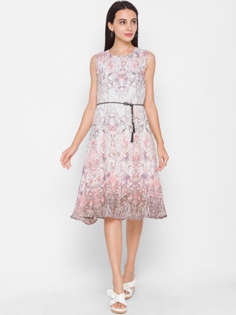 

ZOLA Peach-Coloured Floral Dress