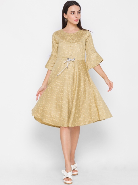 

ZOLA Women Khaki Printed Dress