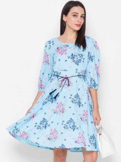 

ZOLA Blue Floral Dress