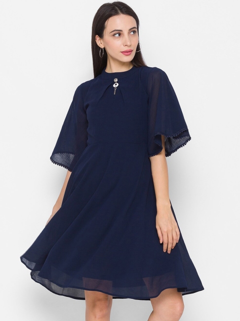 

ZOLA Navy Blue Chiffon Dress