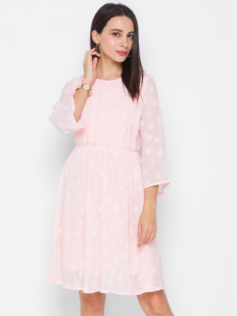 

ZOLA Women Pink Fit & Flare Dress