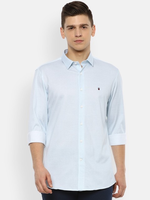 

Louis Philippe Sport Men Blue Slim Fit Opaque Printed Pure Cotton Casual Shirt