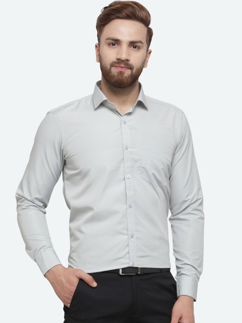 

RG DESIGNERS Men Grey Slim Fit Opaque Formal Shirt
