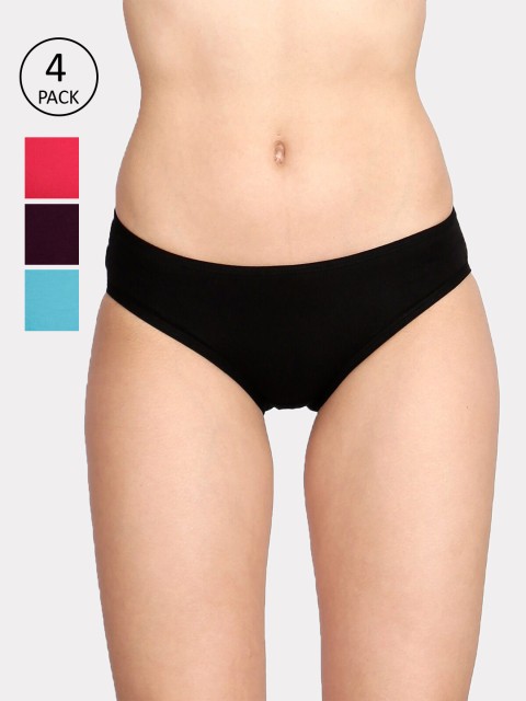 

Lux Cozi Women Pack Of 4 Assorted Hipster Briefs