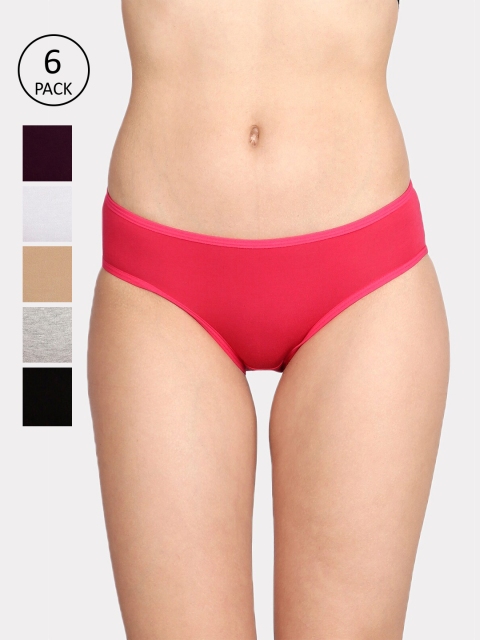 

Lux Cozi Women Pack Of 6 Assorted Hipster Briefs
