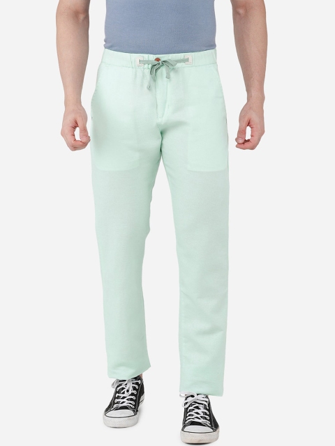

beevee Men Green Solid Track Pants