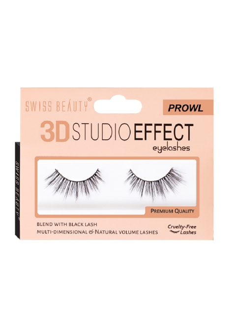

SWISS BEAUTY 3D Studio Effect Eyelashes - Prowl, Black