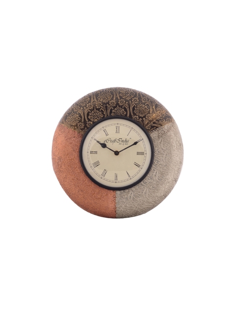 

eCraftIndia Off-White Dial Handcrafted 27.94 cm Analogue Wall Clock