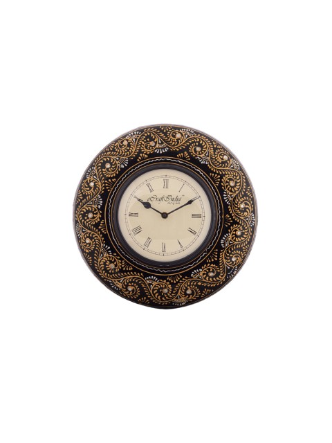 

eCraftIndia Off-White Dial Handcrafted 27.94 cm Analogue Wall Clock