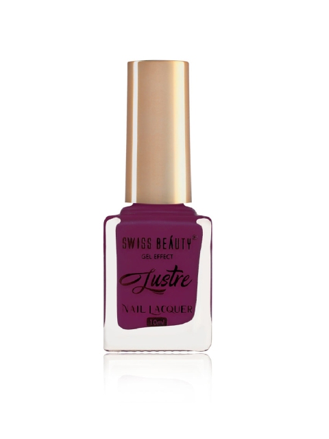 

SWISS BEAUTY Gel Effect Lustre Nail Lacquer-26, Purple