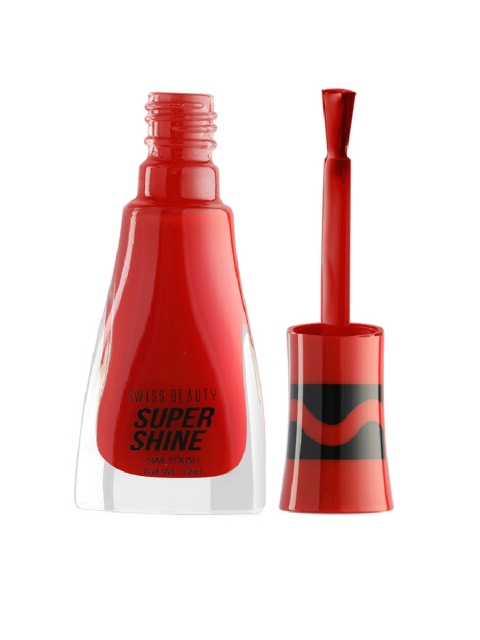 

SWISS BEAUTY Super Shine Nail Polish - Shade-15, Red
