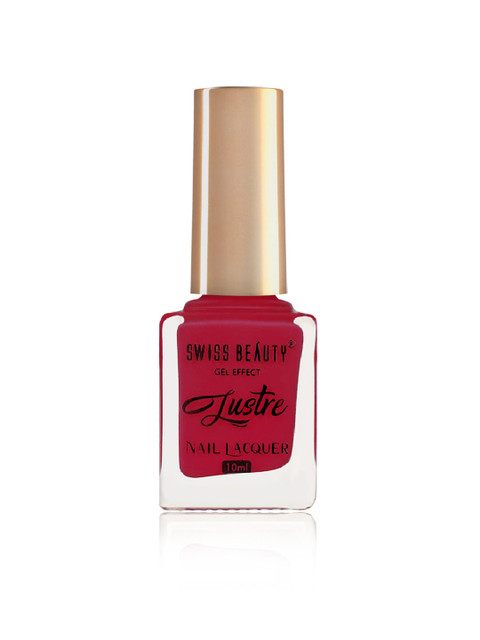 

SWISS BEAUTY Gel Effect Lustre Nail Lacquer-21, Red