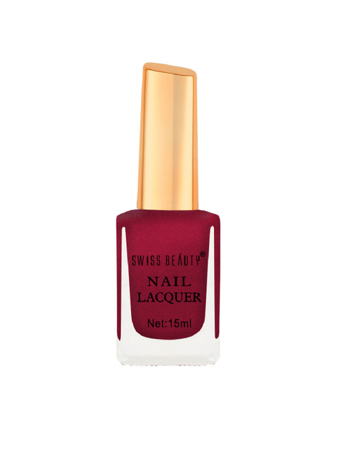 

SWISS BEAUTY Long Lasting Nail Lacquer-35, Maroon