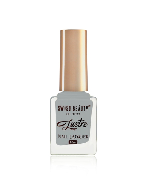 

SWISS BEAUTY Gel Effect Lustre Nail Lacquer-46, Grey