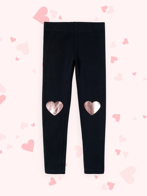 

H&M Girls Blue Leggings With Brushed Inside