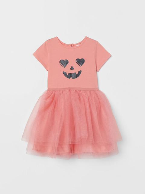 

H&M Girls Pink Tulle-Skirt Dress