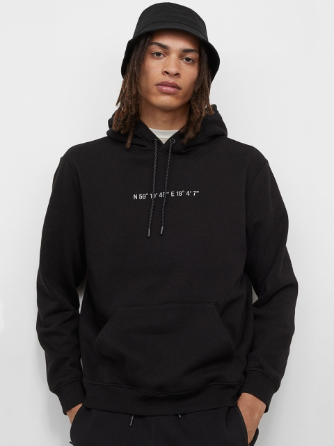 

H&M Men Black Regular Fit Hoodie
