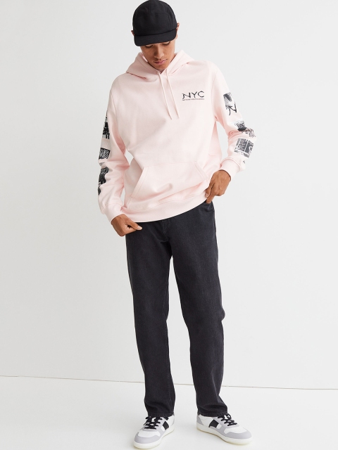 

H&M Men Pink Regular Fit Hoodie