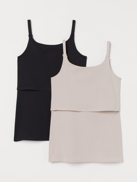 

H&M Black & Pink Mama 2-Pack Nursing Tops